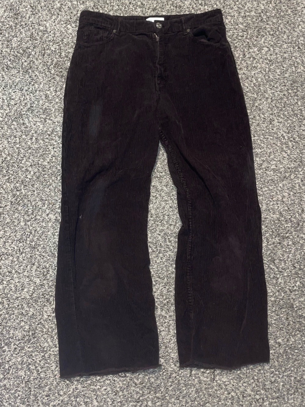 Zara Brown Corduroy straight Leg Pants